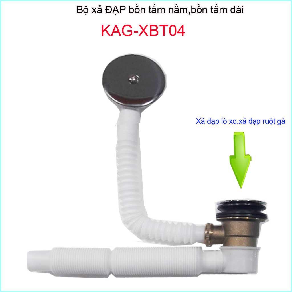 Bộ Xả bồn tắm dài KAG-XBT04, Bộ xả bồn tắm nằm giá tốt hiệu suất sử dụng tốt-xả đạp chân