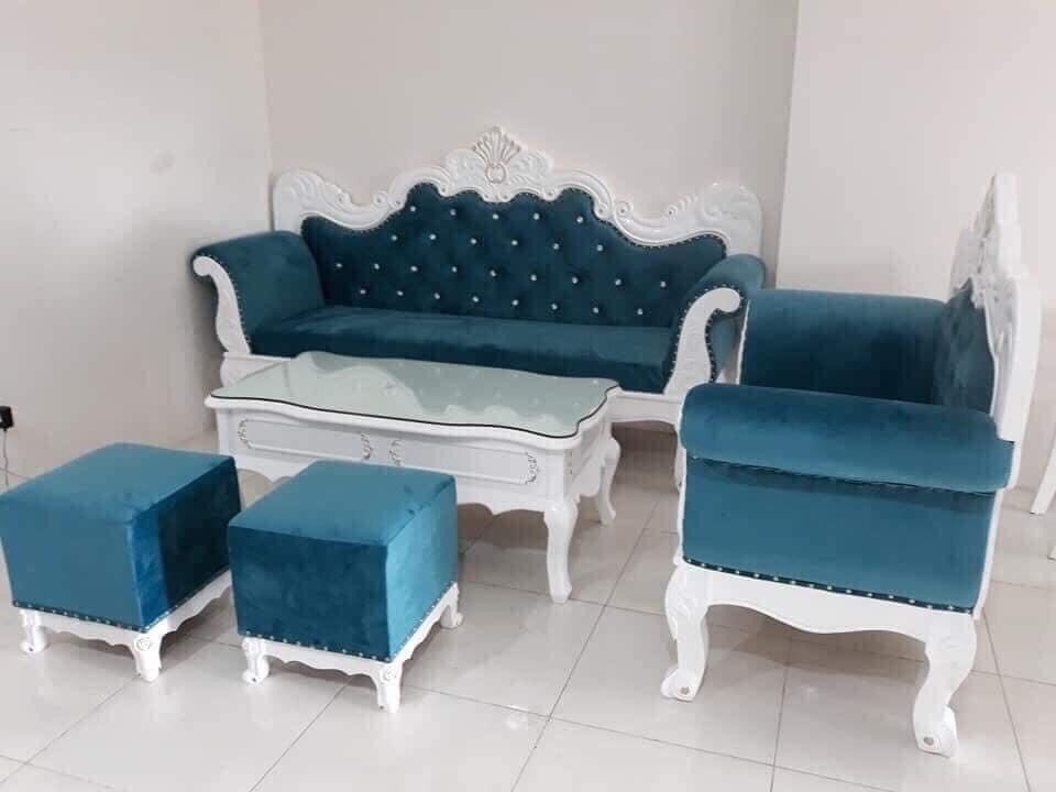 Sofa Tân Cổ Điển khung gỗ giá rẻ