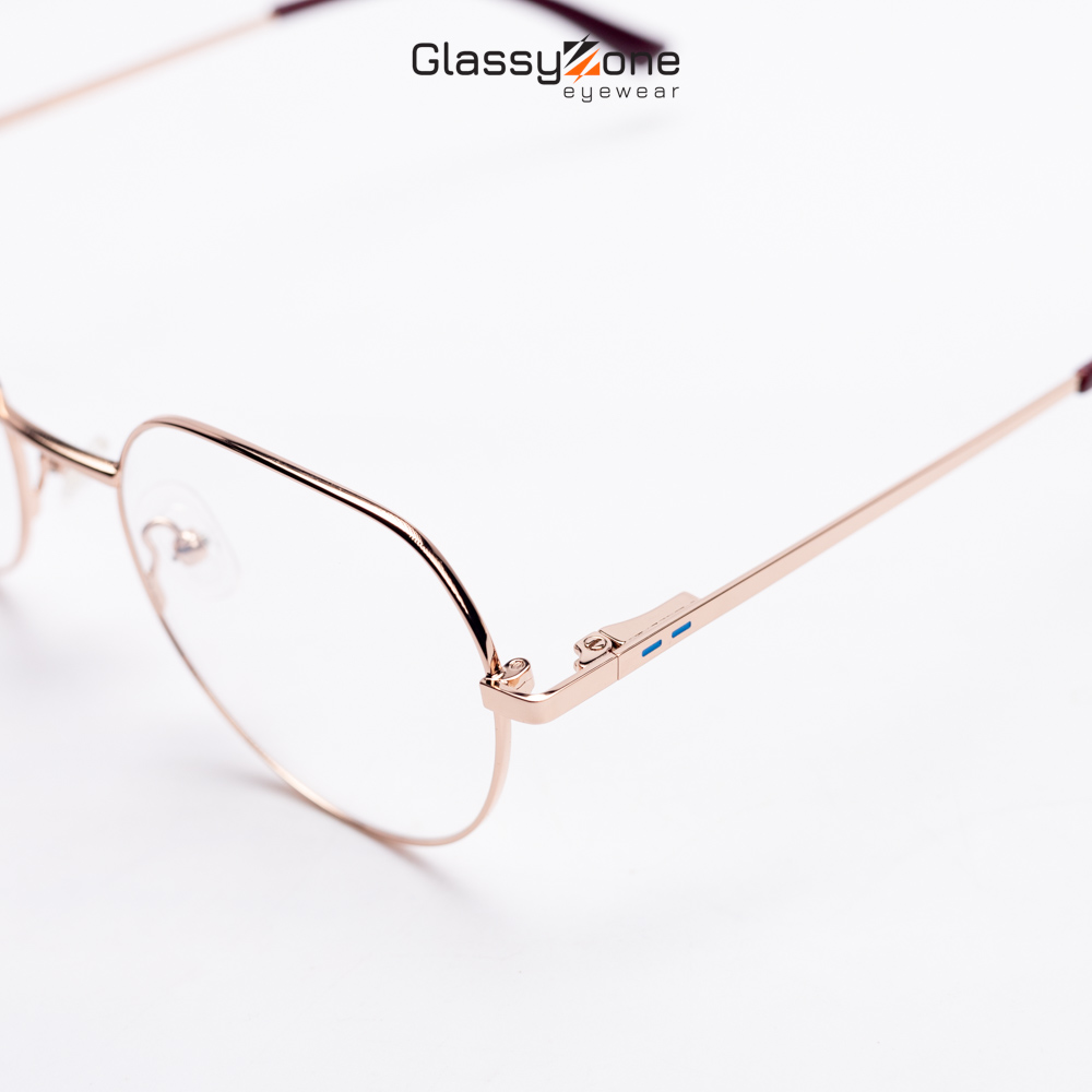 Gọng kính cận, Mắt kính giả cận kim loại Form tròn thời trang Nam Nữ Avery Lene - GlassyZone