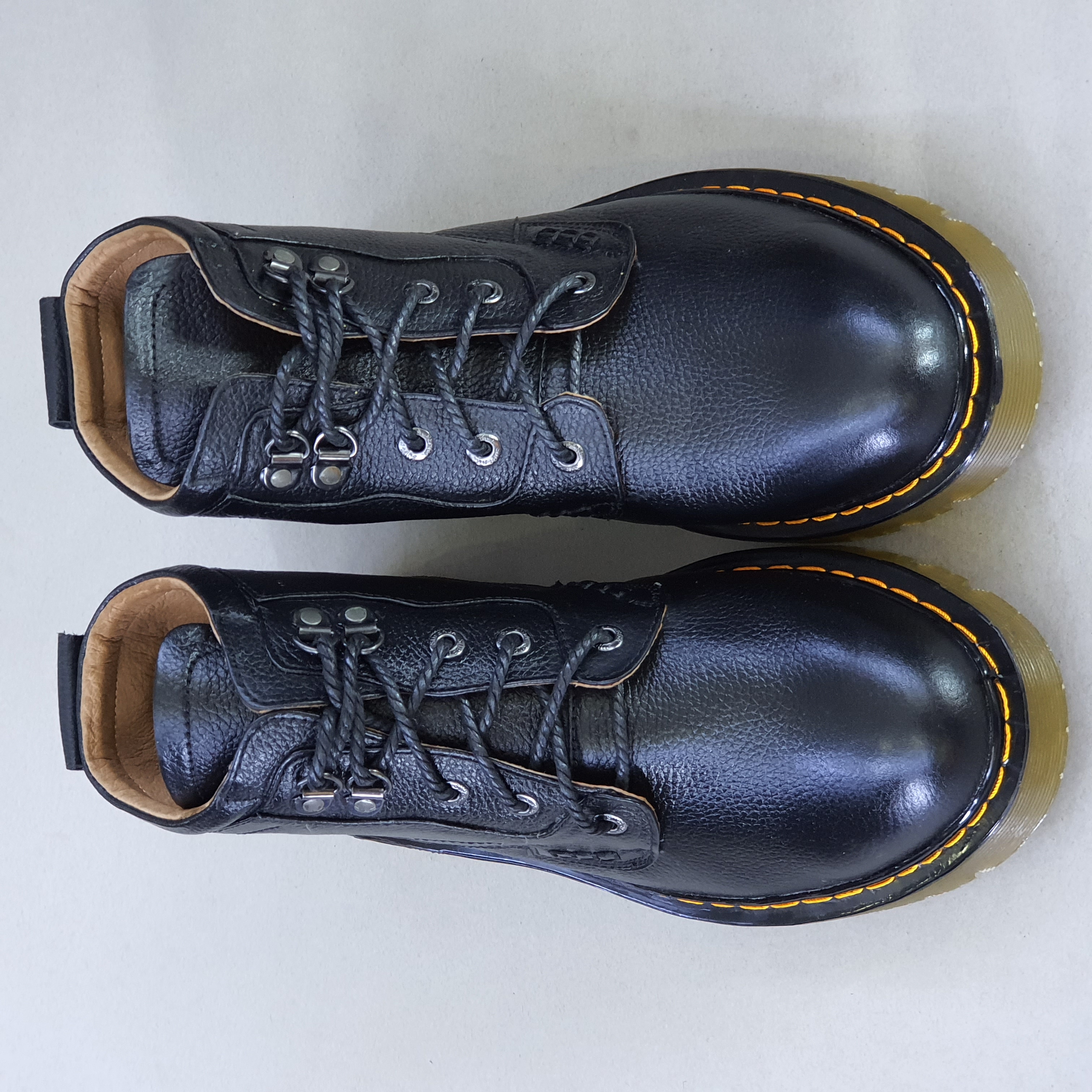 Giày boots nam cao cổ HÀ NAM da bò thật đế đốc tờ cao cấp DT2022