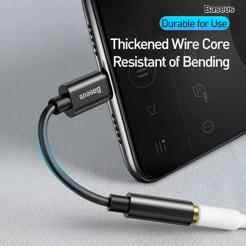 Đầu chuyển Type C sang Audio AUX 3.5mm Baseus L54 -Hàng Chính Hãng