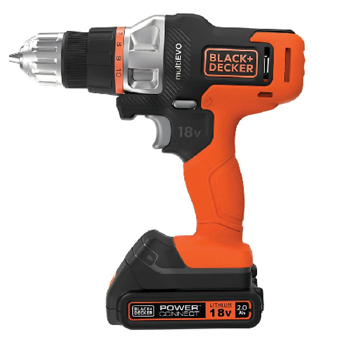 Máy khoan pin đa năng 18V Evo BLACK & DECKER EVO185B1-B1- Hàng chính hãng