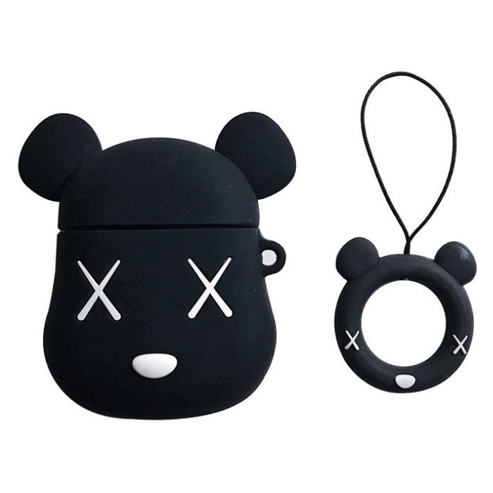 Combo Airpods Case Gấu BearBrick + Dây Đeo