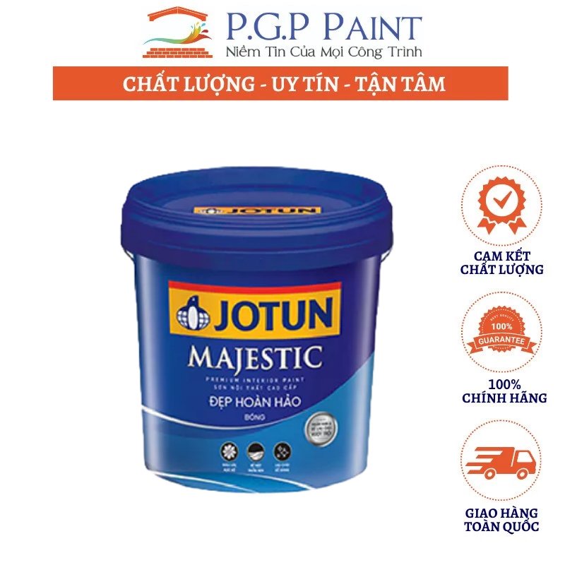 Sơn Nội Thất Jotun Cao Cấp Majestic Đẹp Hoàn Hảo Bóng