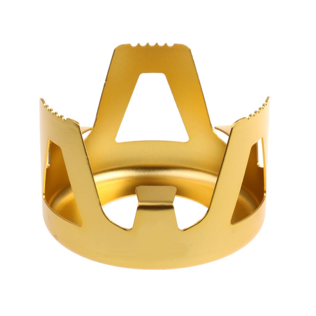 2xAluminum Alloy Mini   with Alcohol Burner Camping Backpacking Tool Gold