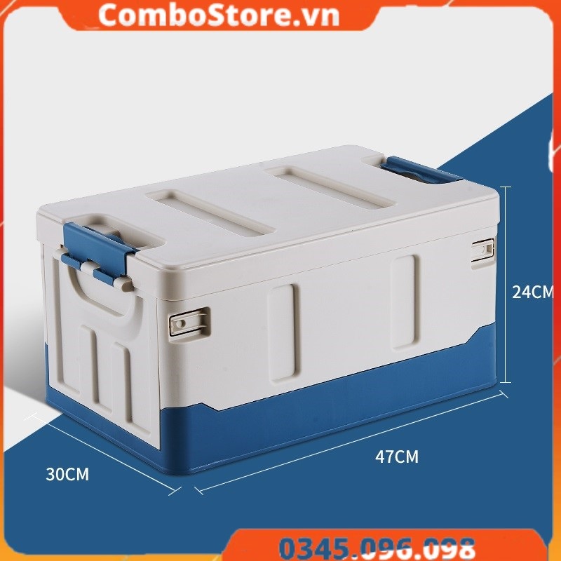 Thùng đựng đồ ô tô gấp gọn 45 lít - Thùng đựng đồ xe hơi 45 lít cao cấp