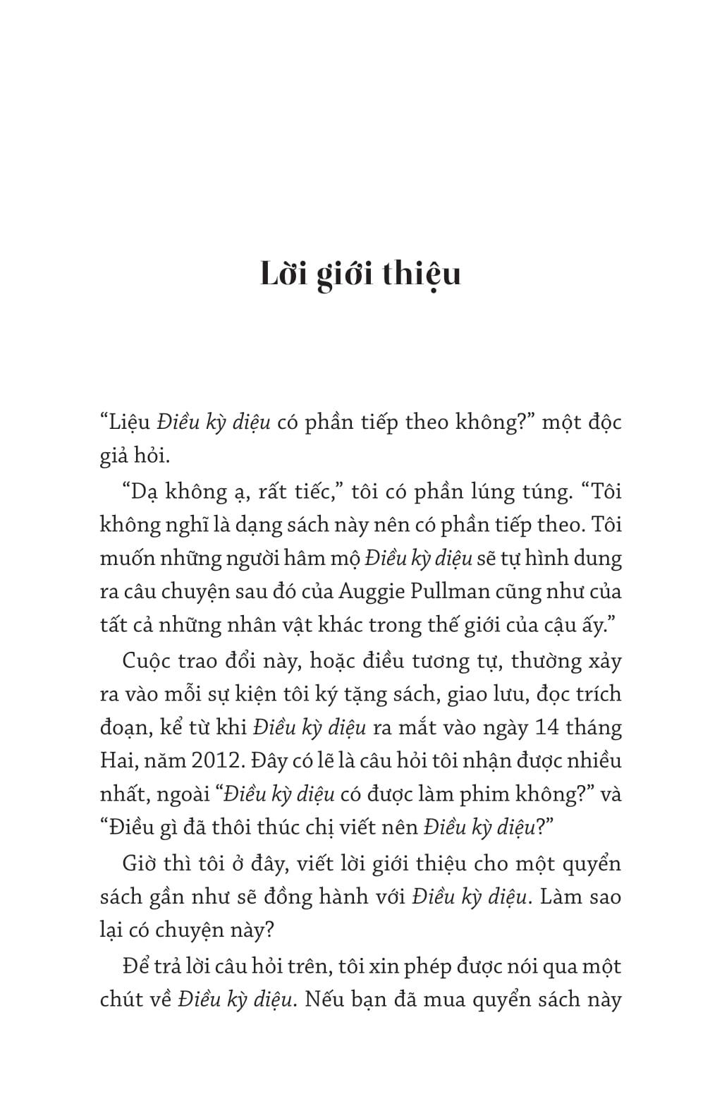 Auggie & Tôi: Ba Câu Chuyện Về Điều Kỳ Diệu