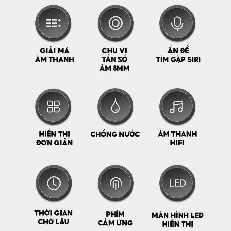 Tai Nghe Không Dây Bluetooth True Wireless Kết Nối Bluetooth 5.1 Thích Hợp Dùng Cho Tất Cả Các Dòng Điện Thoại DZ-111