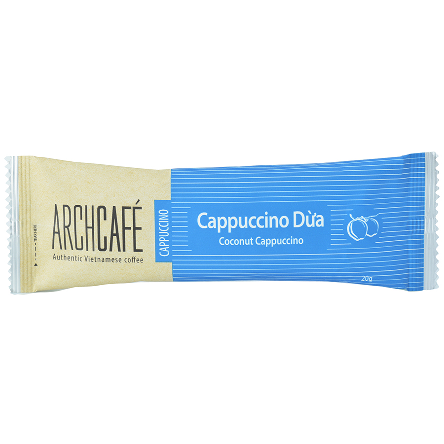 Túi Cà Phê Hòa Tan Archcafe Cappuccino Dừa 50 gói x 20g