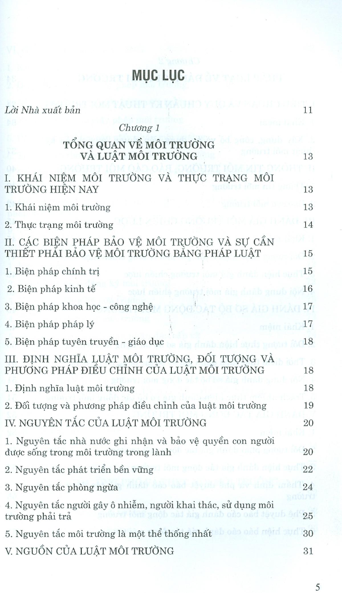 Tập Bài Giảng Luật Môi Trường