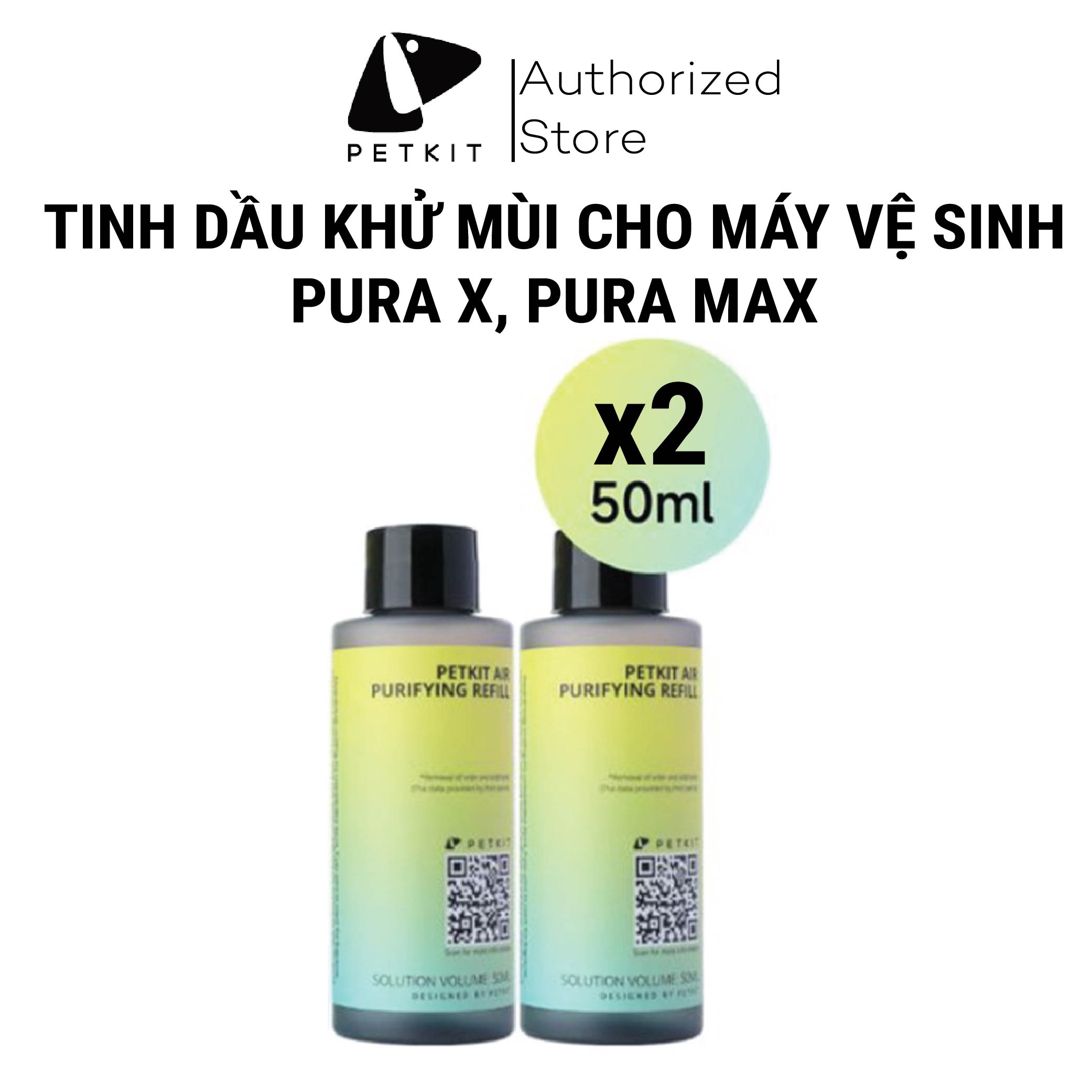 COMBO 2 Chai Tinh Dầu Dùng Cho Máy Vệ Sinh Tự Động Cho Mèo Petkit Pura Max