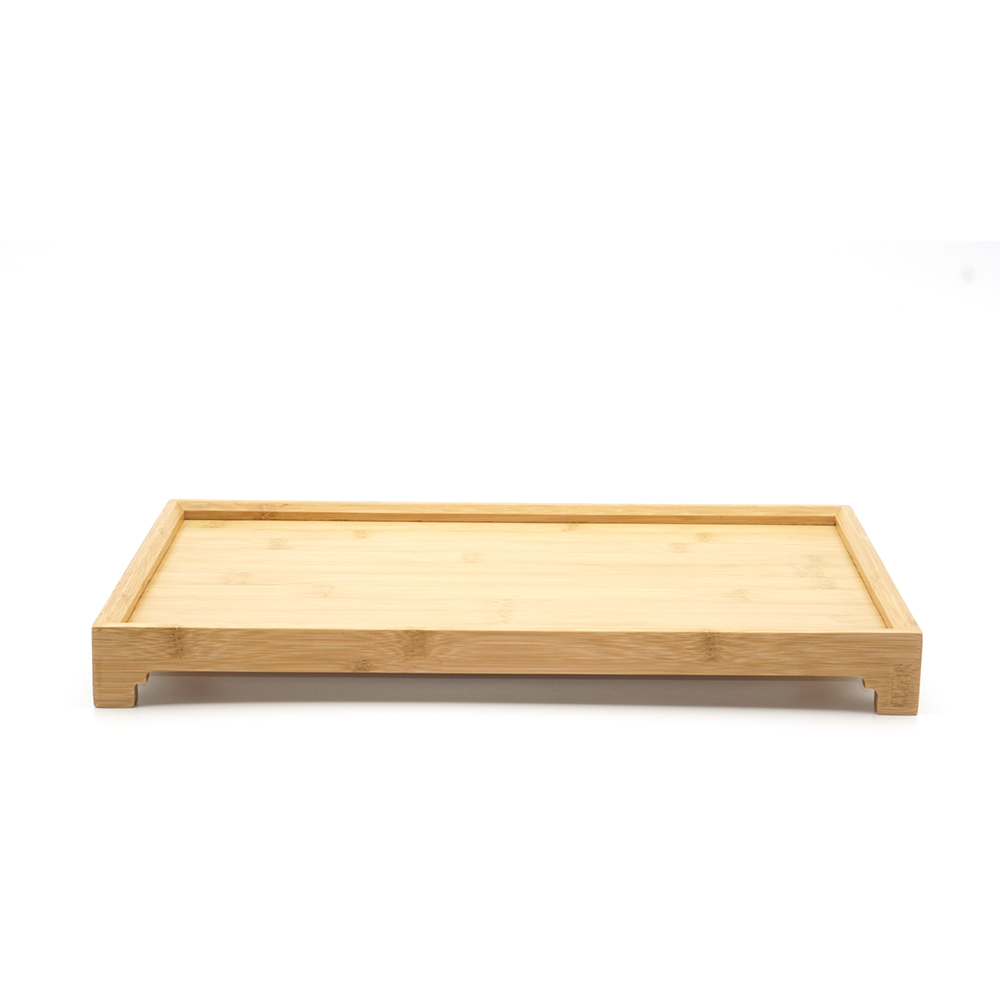 Khay trà bằng gỗ Tre kiểu Nhật (Hàng VN), 40x25x4cm