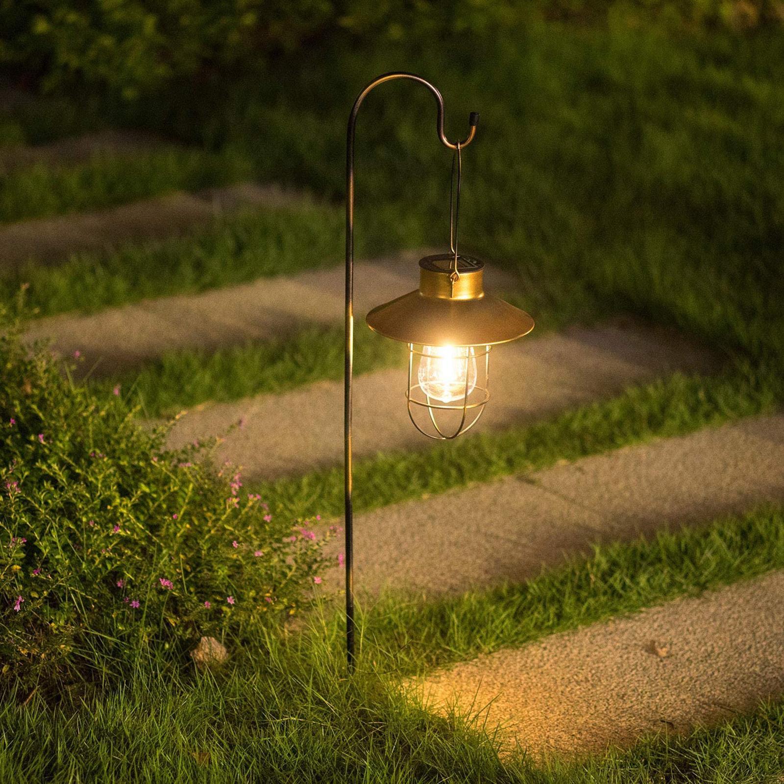 Solar Lamp Outdoor Garden Lights Black