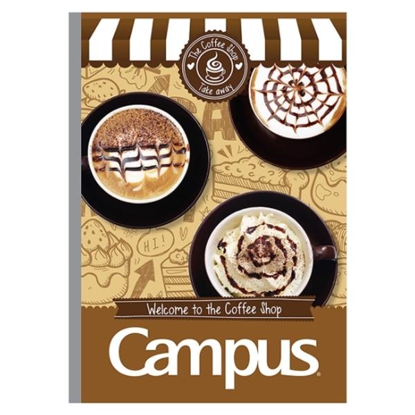 Combo 5 Tập Coffee Shop - B5 Kẻ Ngang Có Chấm 120 Trang ĐL 60g/m2 - Campus NB-BCOF120 (Mẫu Màu Giao Ngẫu Nhiên)