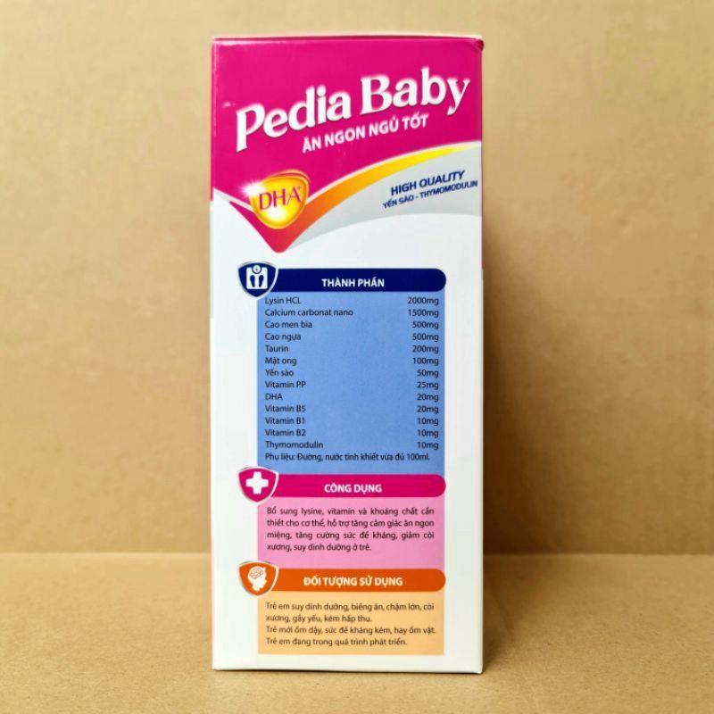 Pediababy ăn ngon ngủ tốt giúp bổ sung lysine, vitamin và khoáng chất cho bé - Hộp 20 gói