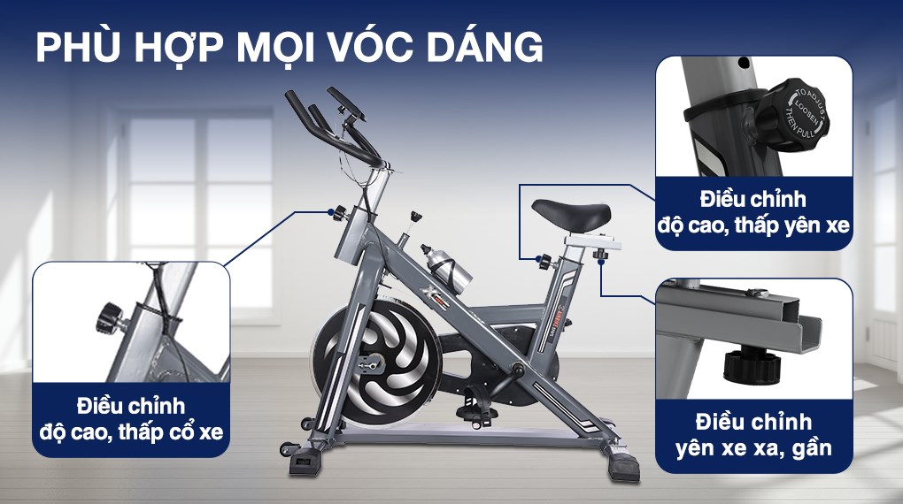 Xe đạp thể dục cao cấp Airbike Sports MK330 - Hàng chính hãng