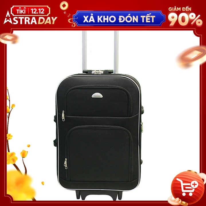 Vali Du Lịch Kéo Tay BI& TI Màu Đen 22 Inch