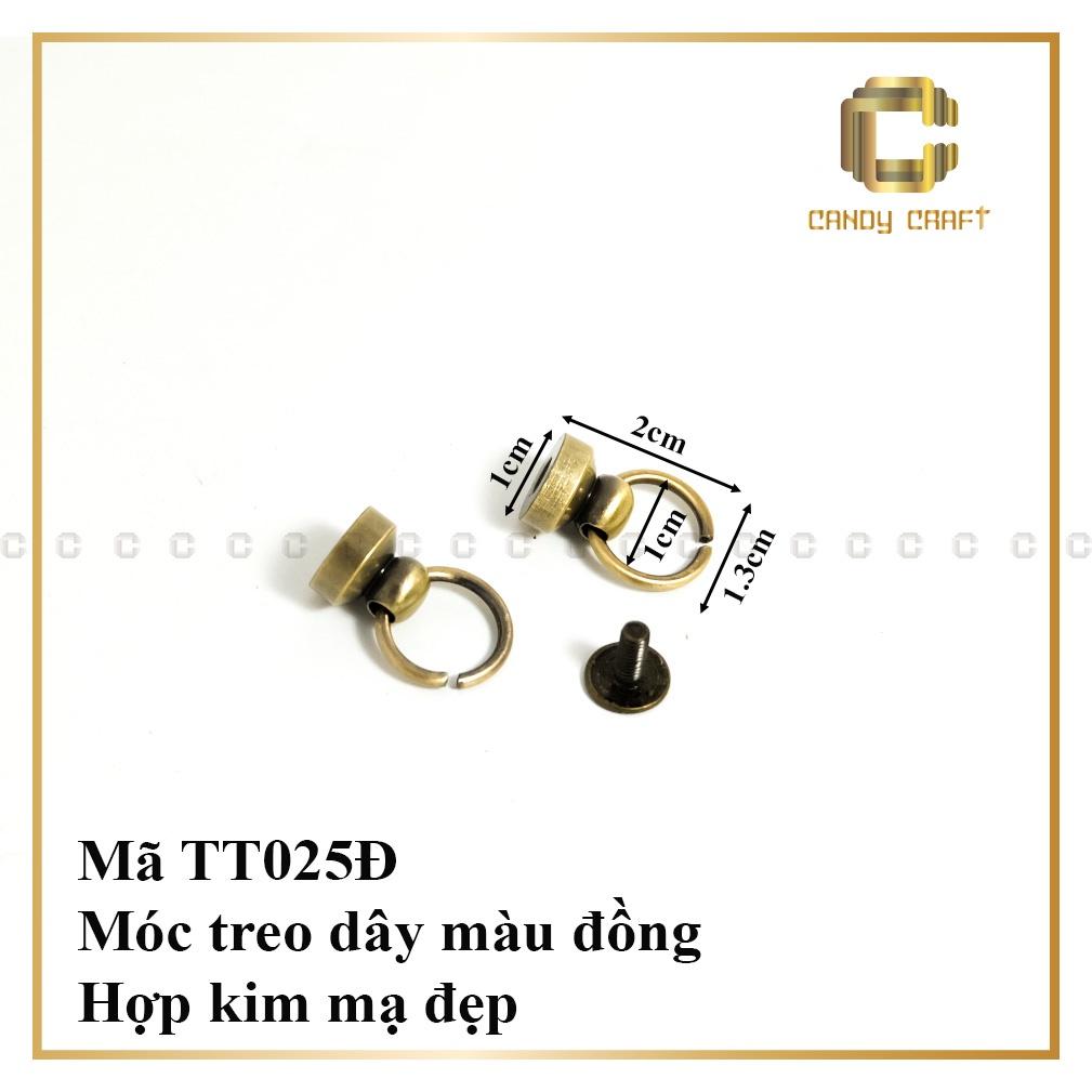 Móc treo cài túi - 1cặp đồng thau 1.1cm