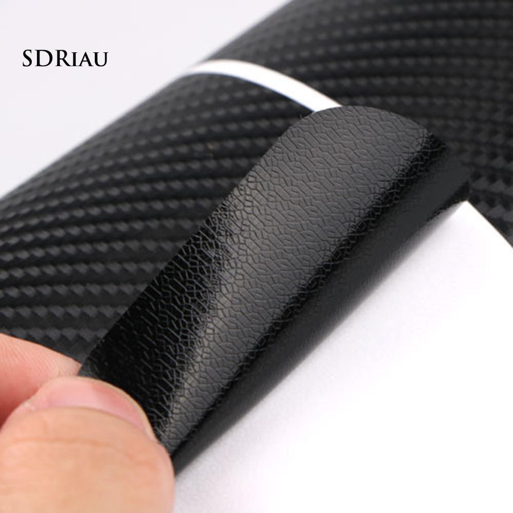 Set 4 Miếng Dán Carbon Bảo Vệ Bàn Đạp Cửa Xe Ô Tô Kèm Phụ Kiện