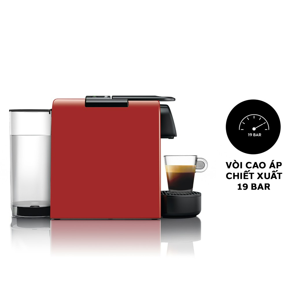 Máy pha cà phê Nespresso Essenza Mini Đỏ - Hàng chính hãng