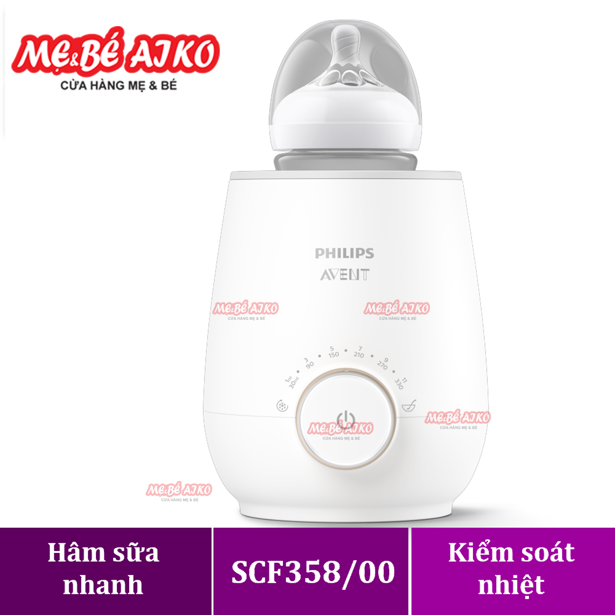 Máy hâm sữa Philips Avent SCF358.00 - Hàng chính hãng