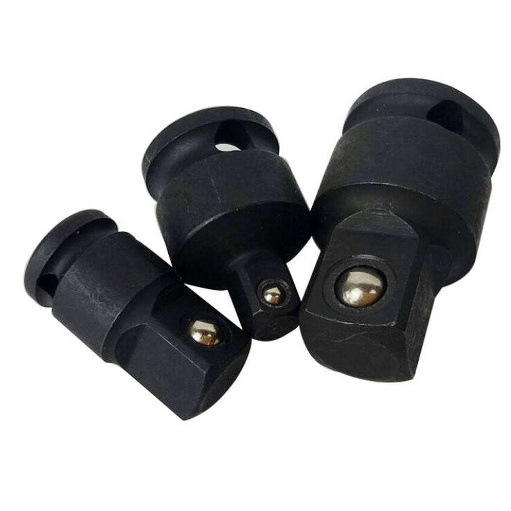 2Pcs 1/2-3/8" Ratchet Socket Adapter Reducer Converter Air Impact Wrench