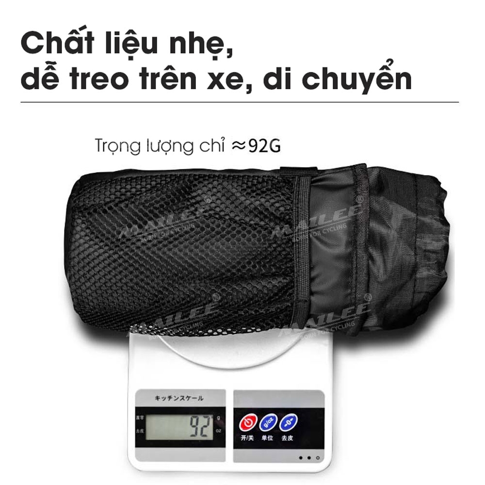Túi đựng bình nước cho xe đạp, giữ nhiệt (loại lớn) TGN-07 gắn tay lái xe đạp, phù hợp nhiều kích thước, gắn 3 điểm nhiều vị trí - Mai Lee