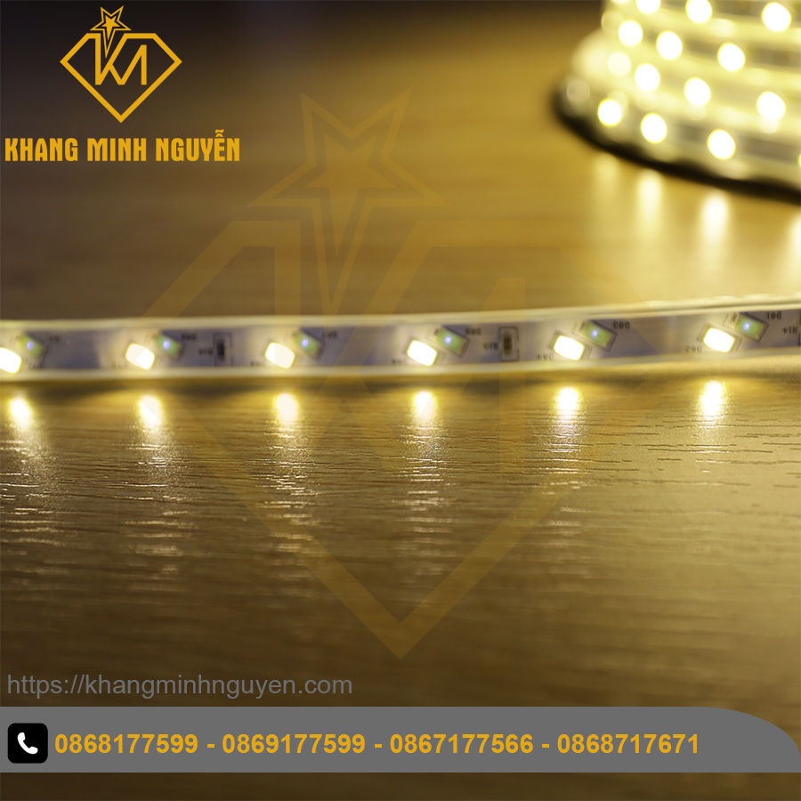 Led dây 220V đổi màu -- - bọc chống nước - trang trí trần, quấn thân cây