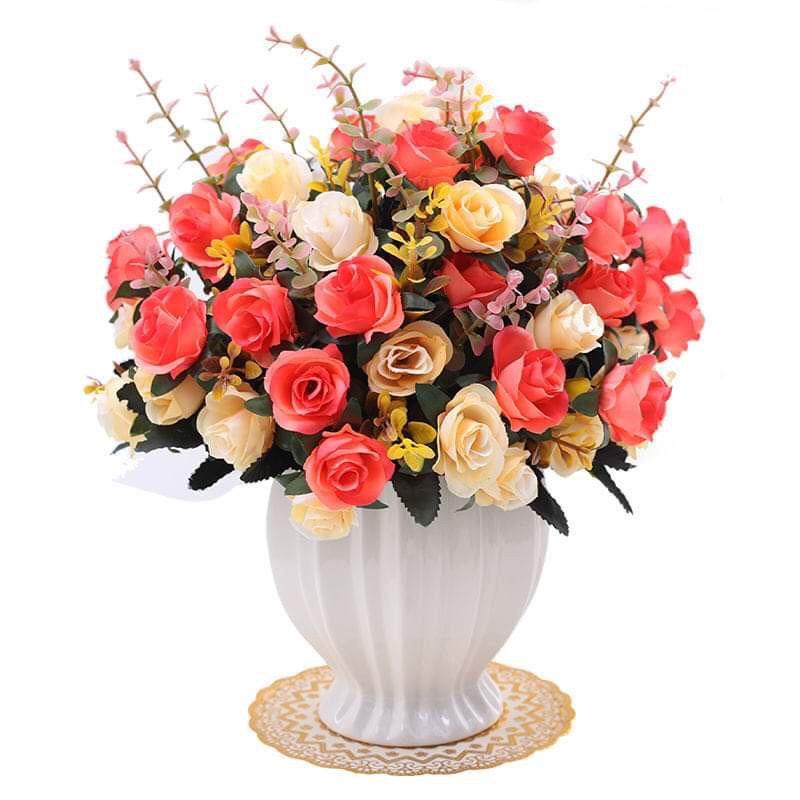 Chậu Hoa Tú Cầu Cao Cấp Cắm Sẵn Tuyệt Đẹp - Lọ Hoa Để Bàn Nhiều Mẫu Trang Trí Nhà Cửa BH-007