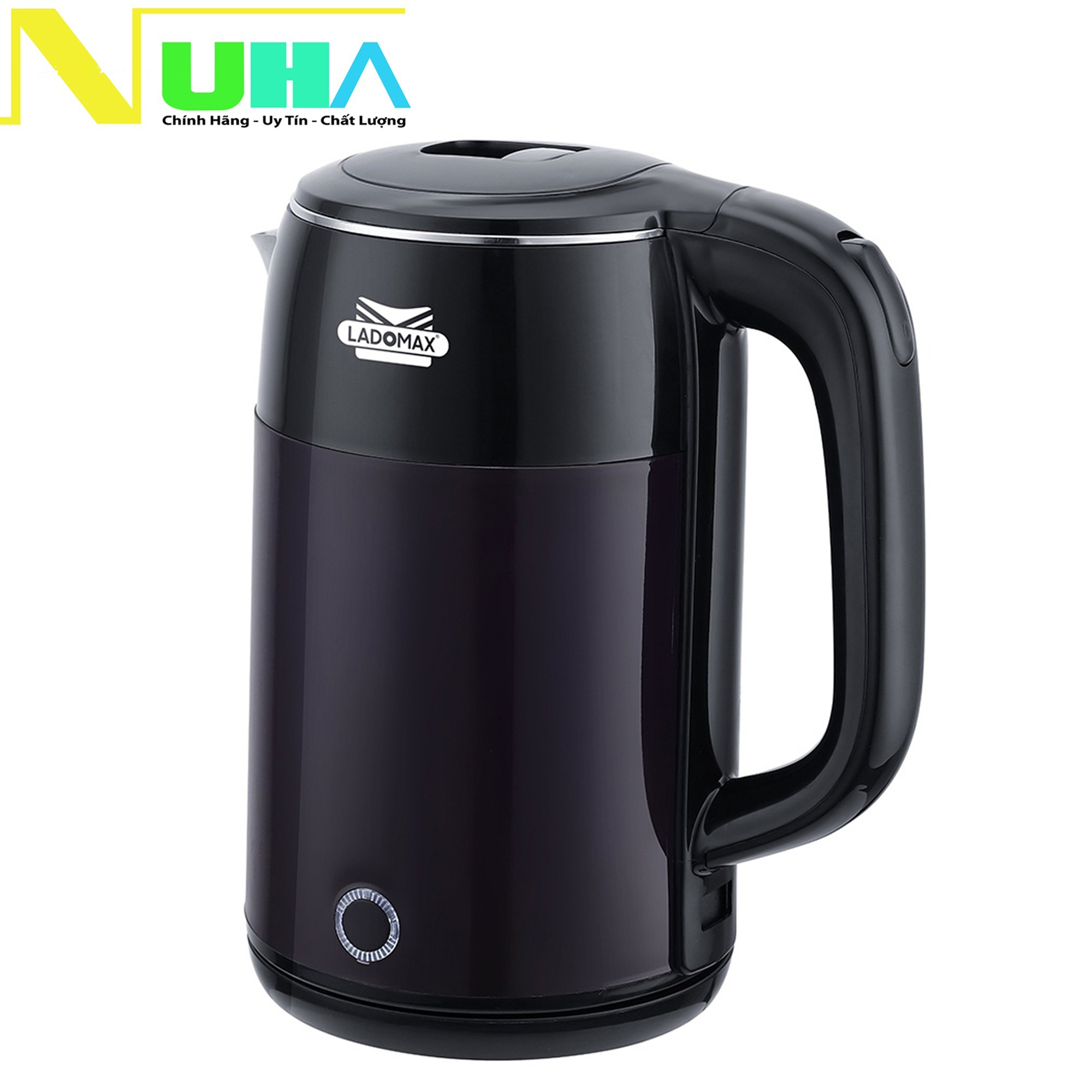 Ấm siêu tốc 2 lớp Ladomax HA-883 dung tích 2.5L, lòng ấm inox 304 không hoen rỉ