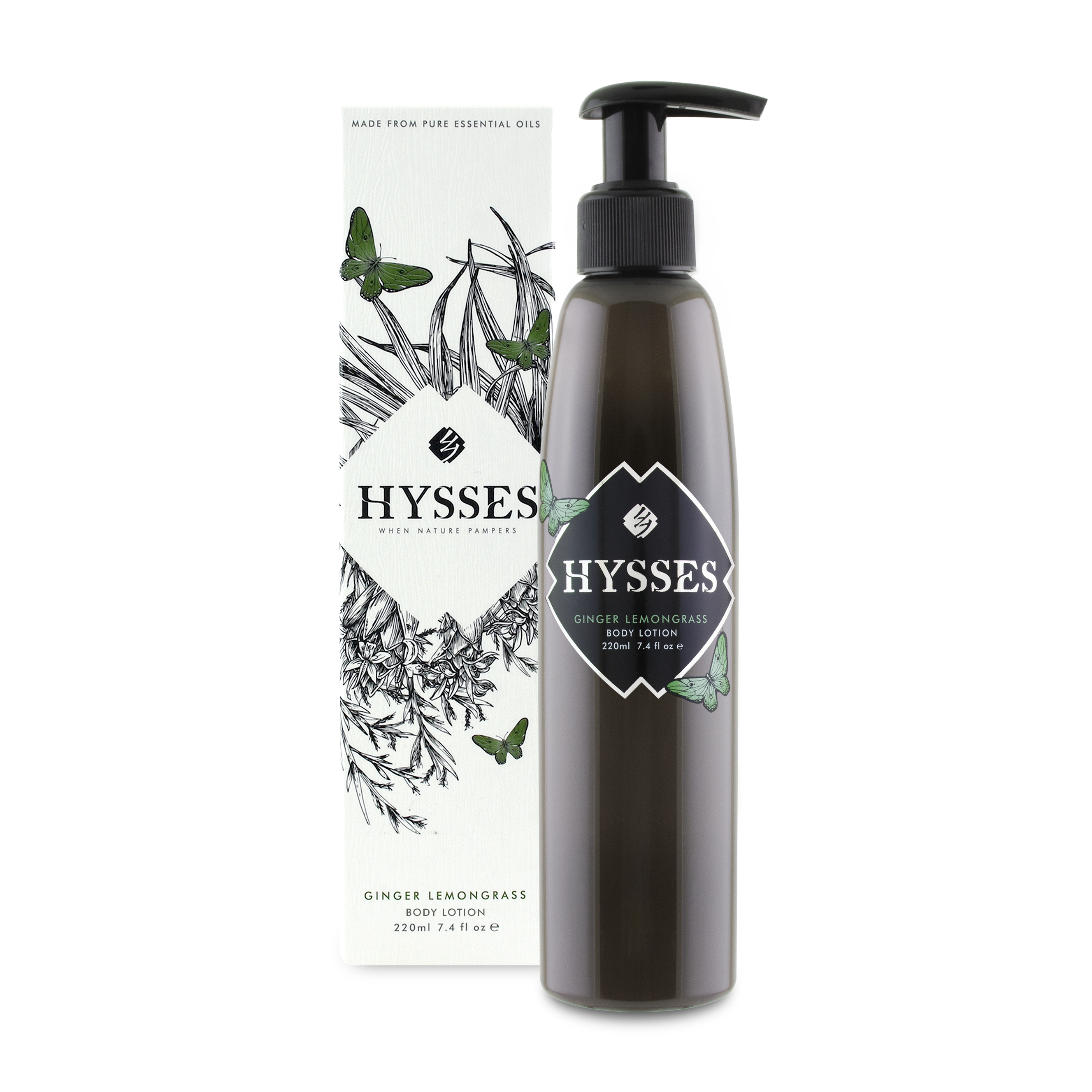 Sữa Dưỡng Thể Cao Cấp Hysses Body Lotion Giúp Làm Mới và Săn Chắc Da, Chống Lão Hóa, Tăng Cường Lưu Thông Máu Với Tinh Dầu Gừng và Sả Chanh Hữu Cơ Tự Nhiên