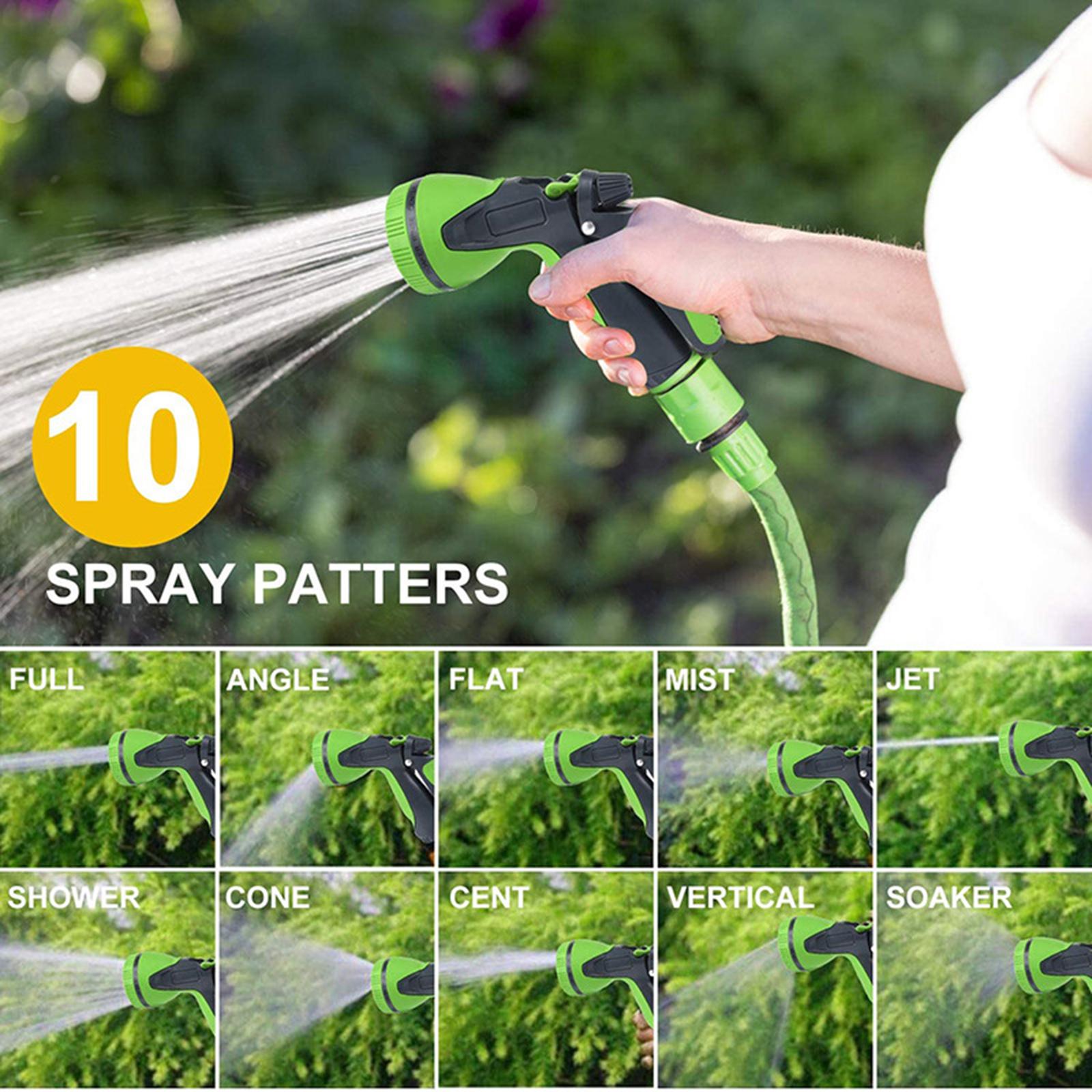 Garden Hose Nozzle, Water Hose Nozzle Heavy Duty, Hose Sprayer, Hose Sprayer Nozzle, Adjustable 10 patterns for Outdoor Watering Gardening Cleaning