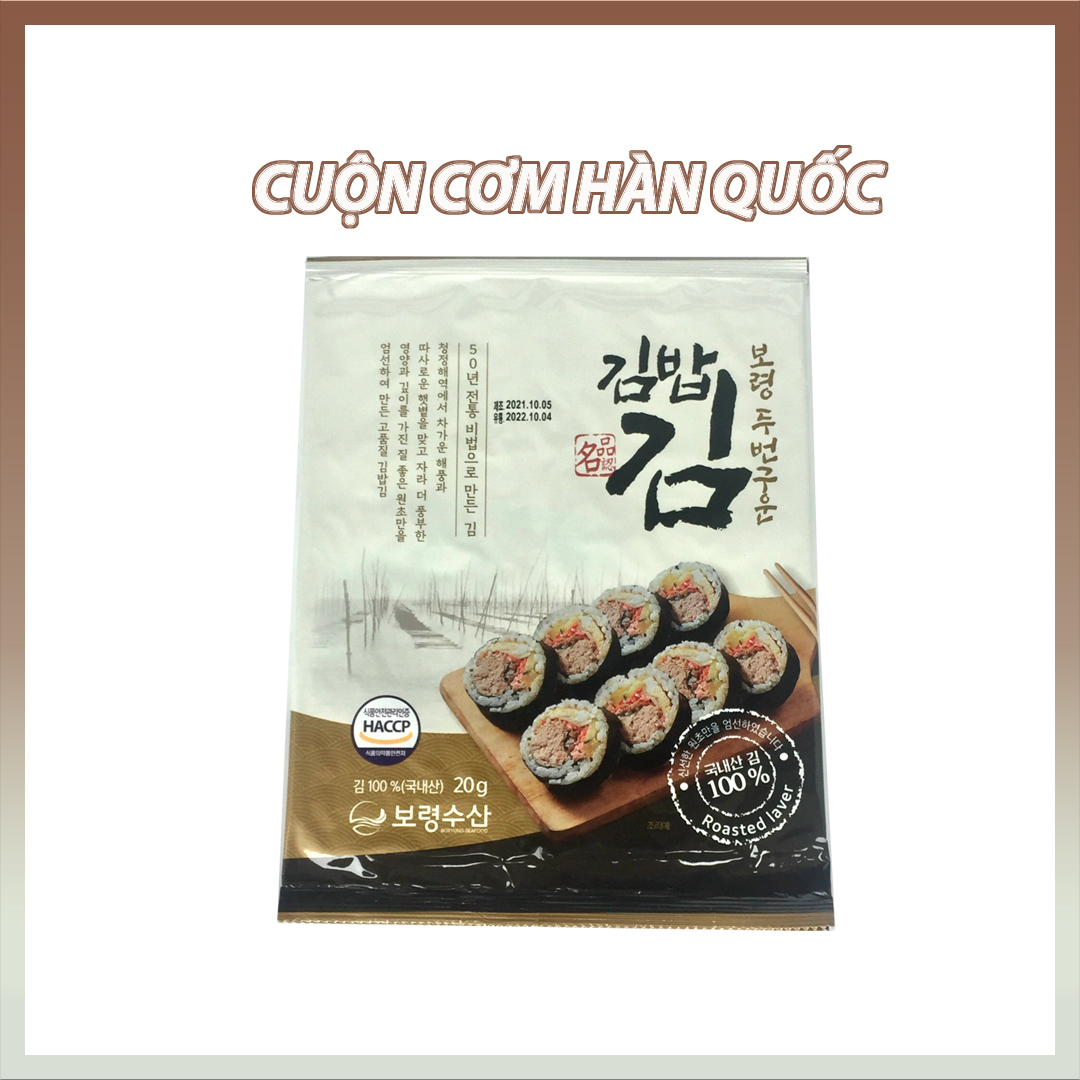 Rong biển Hàn Quốc 10 lá /Sushi/kimbap
