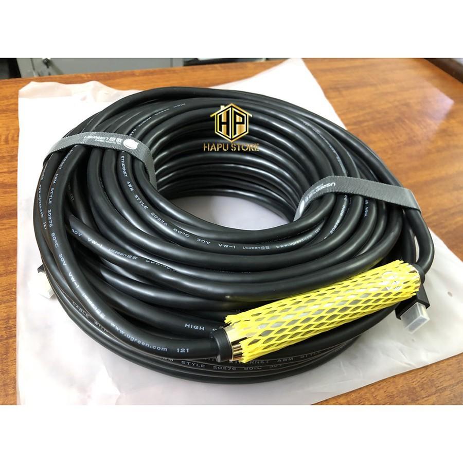 Cáp HDMI Ugreen 10112 dài 20M hỗ trợ Fulll HD cao cấp - Hàng Chính Hãng