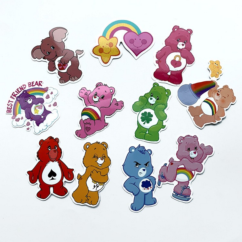 Bộ 53 miếng Sticker hình dán Rainbow Bear