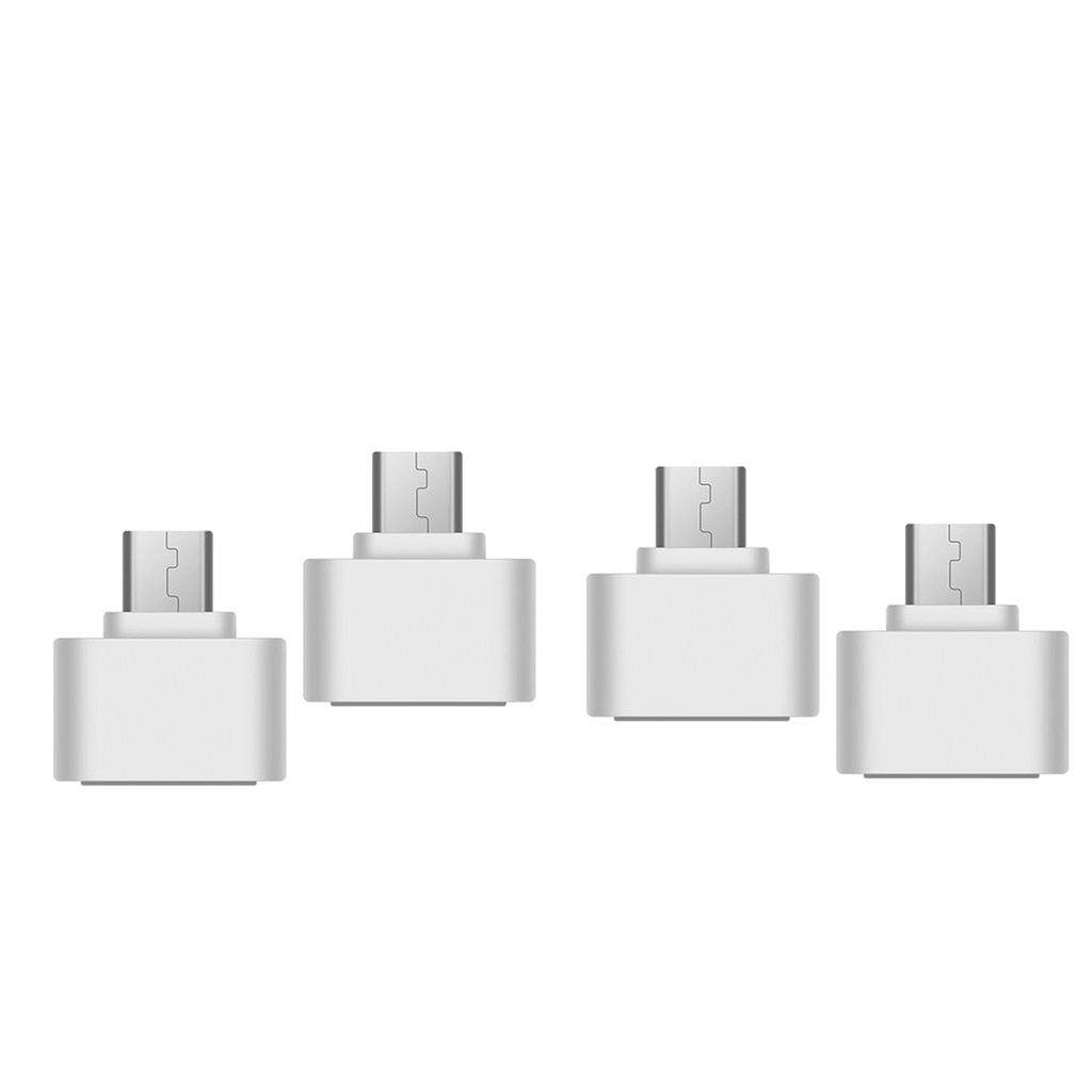 4 lot Micro USB to USB 2.0 OTG Adapter Converter for Android phones PC
