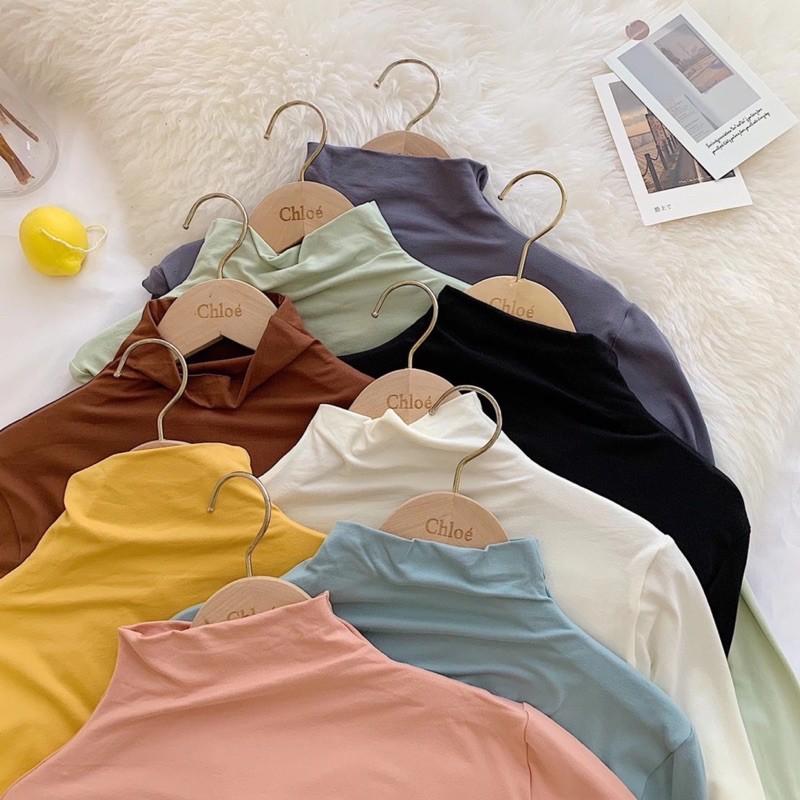 Áo giữ nhiệt pastel siêu co giãn 4 chiều túi zip (video+ảnh thật