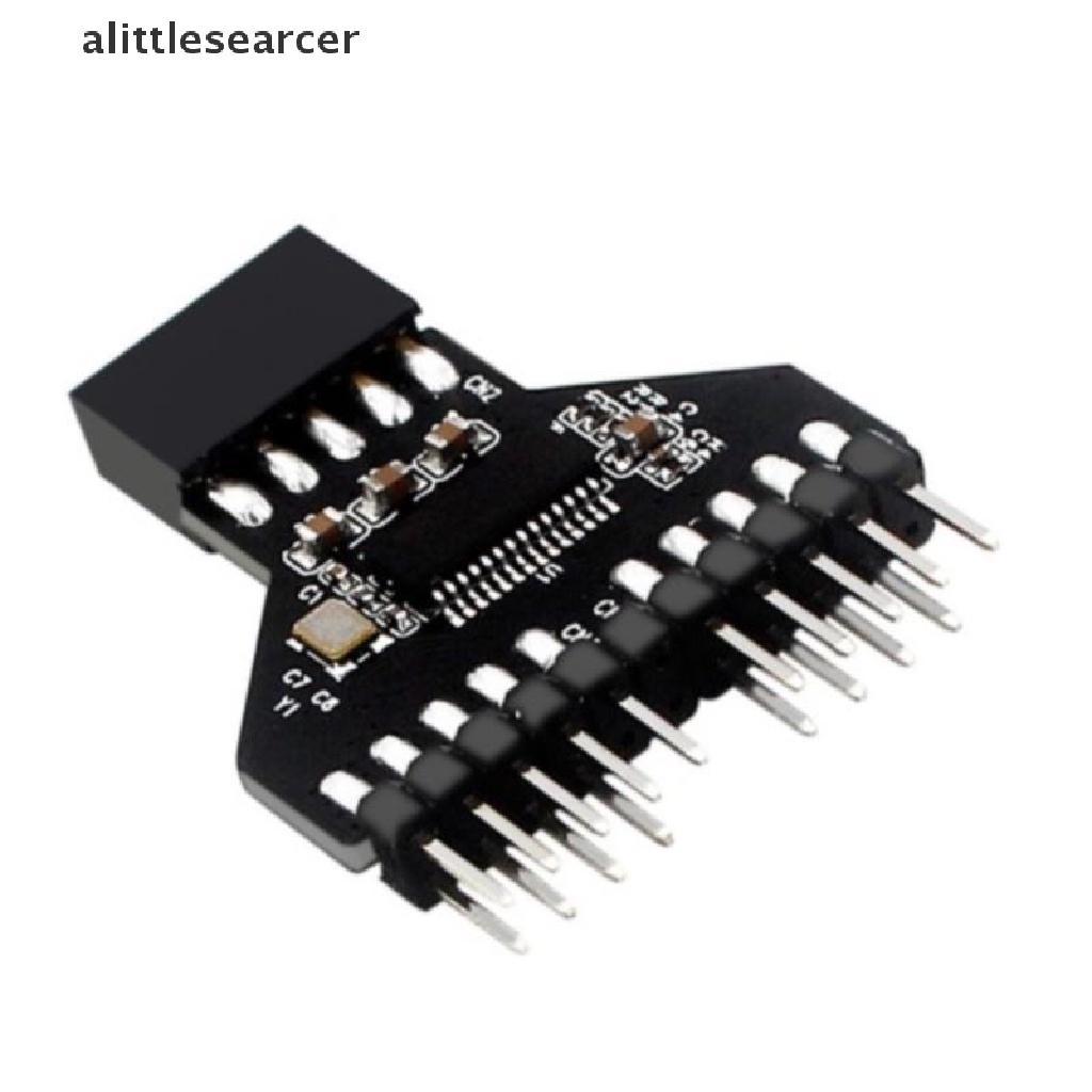 9-Pin USB HUB Header USB 2.0 9 pin Connector Adapter for RGB Splitter .