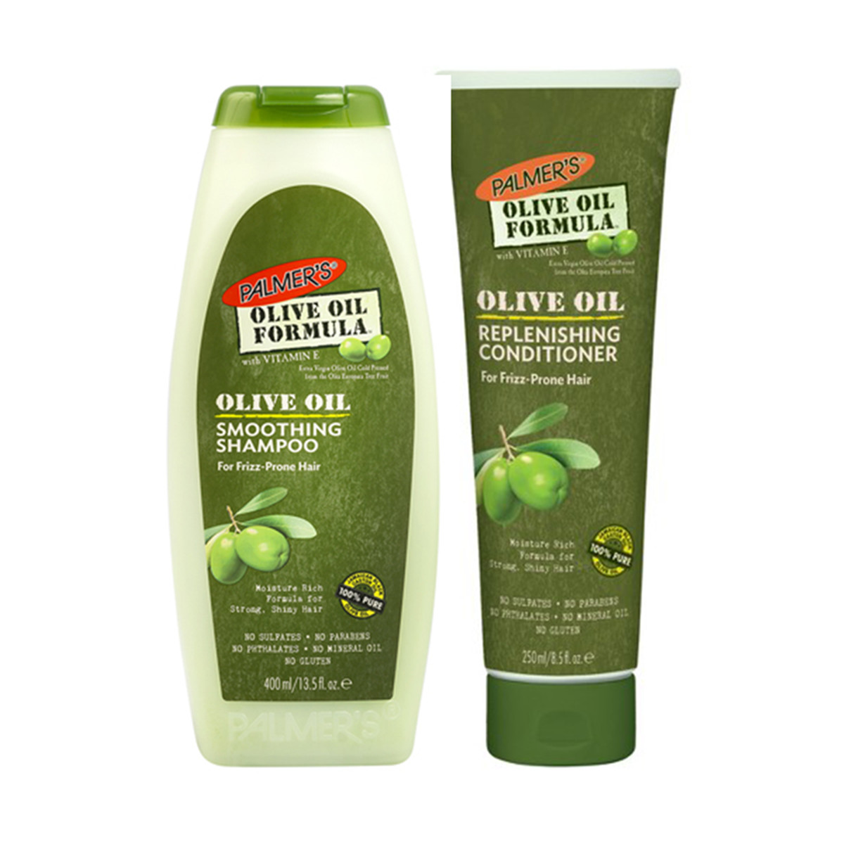 Bộ dầu gội 400ml và dầu xã 250ml nuôi dưỡng ngăn rụng tóc bảo vệ da dầu Olive Palmer's Olive Oil Formula