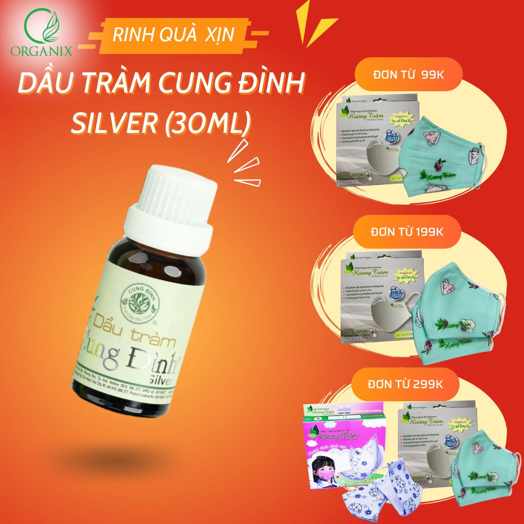 Dầu tràm Cung Đình Silver 30ml | Dầu tràm Huế chính hãng