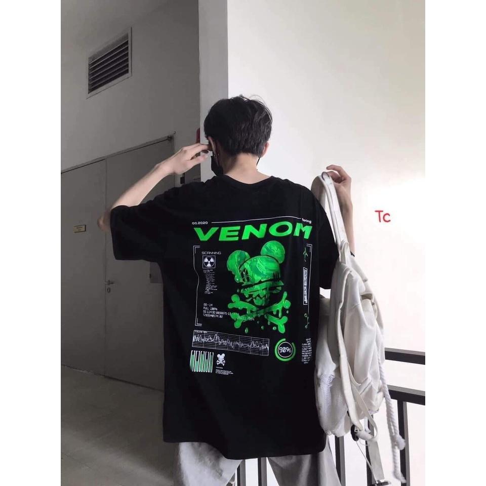Áo Phông Đen Venom Nam Nữ Cộc Tay Dáng Rộng
