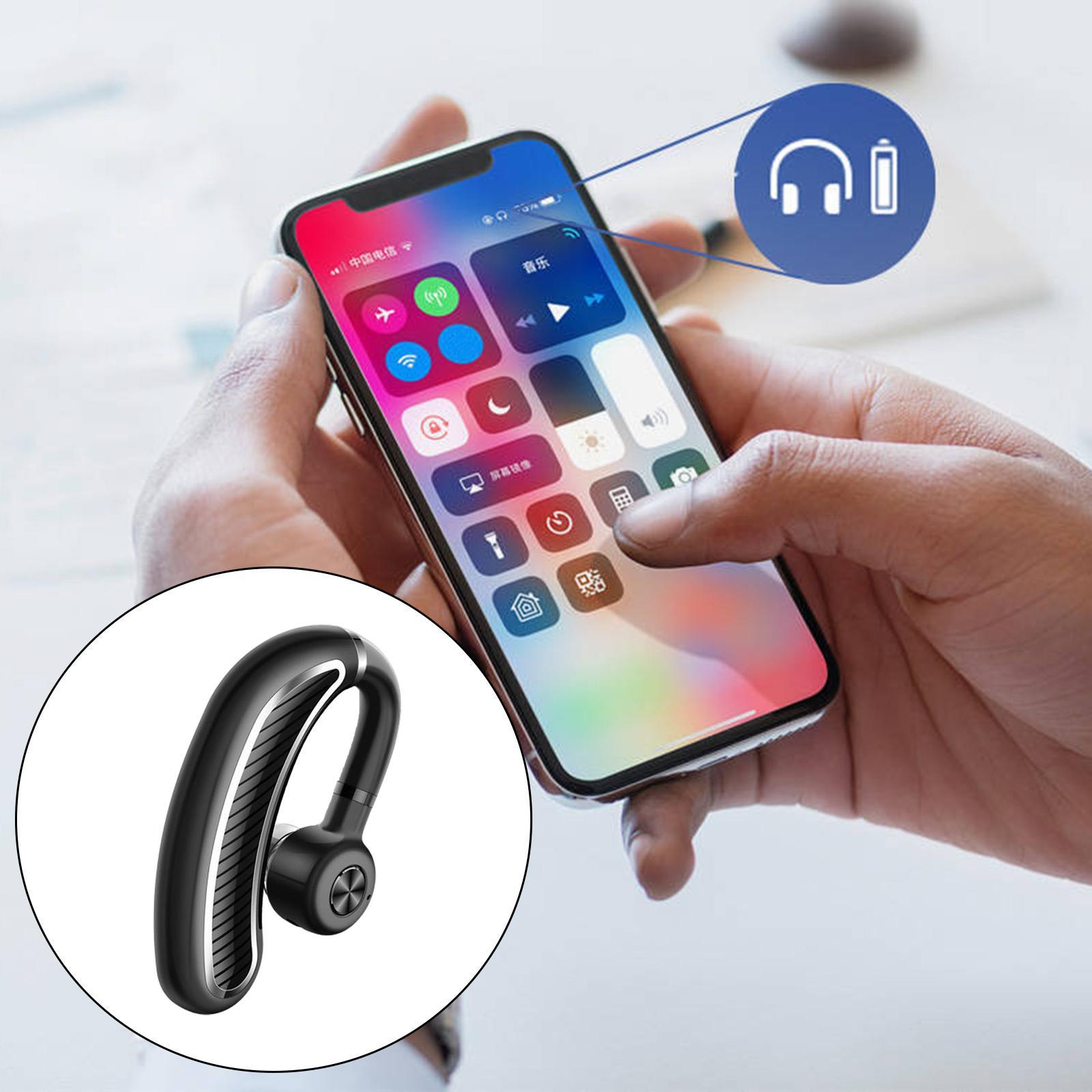 Bluetooth Earpiece Earphones Hands-Free Noise Reduction for Phones Driving
