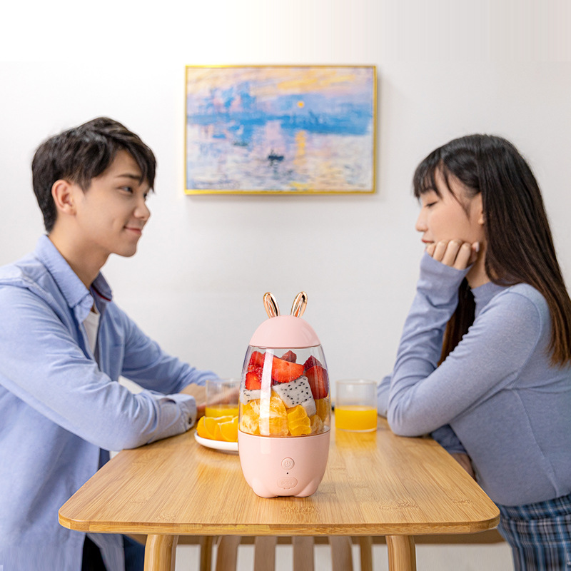 Máy xay sinh tố cầm tay đa năng tai thỏ xinh xắn - Hàng Chính Hãng