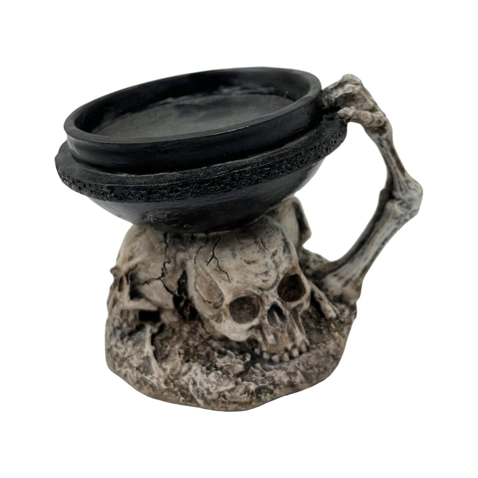 Halloween Skull Candle Holder for Festival Holiday Haunted House