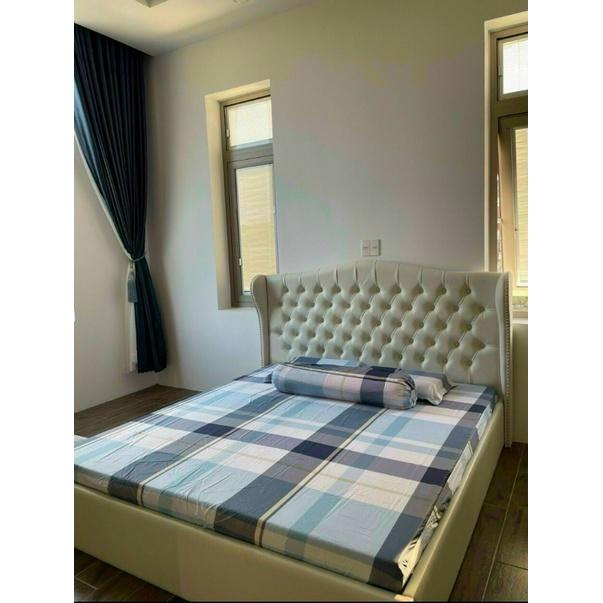 Tencel 60s bộ ga gối 4 món nệm 5-27cm ÔM DÂY KHOÁ