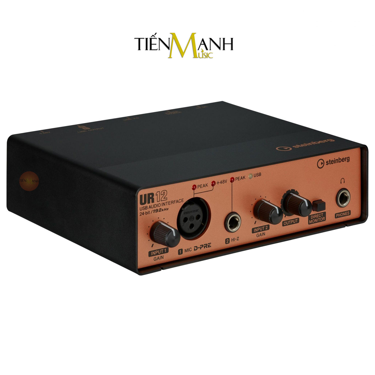 Combo Soundcard Steinberg UR12 Podcast Starter Pack - Sound Card Bộ Thu Âm Thanh Và Livestream Audio Interface UR12B Hàng Chính Hãng - Kèm Móng Gẩy DreamMaker