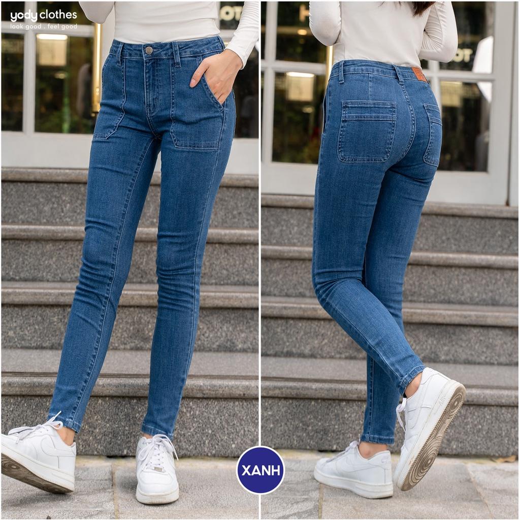 Quần jeans nữ skinny YODY dáng ôm túi vuông co giãn 4 chiều thoải mái QJN5094