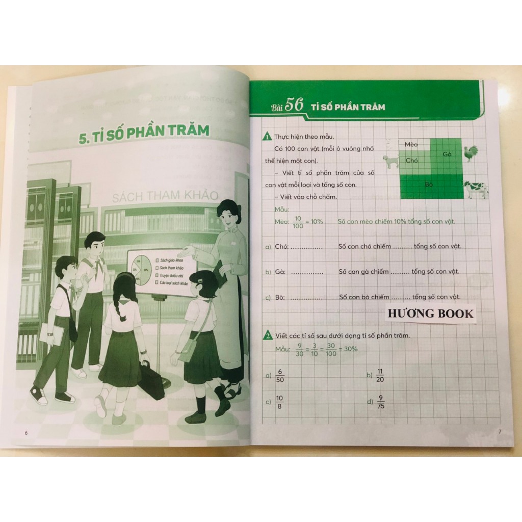 Sách - Combo Vở thực hành Toán 5 - tập 1 + 2 (Bộ sách Chân trời sáng tạo)