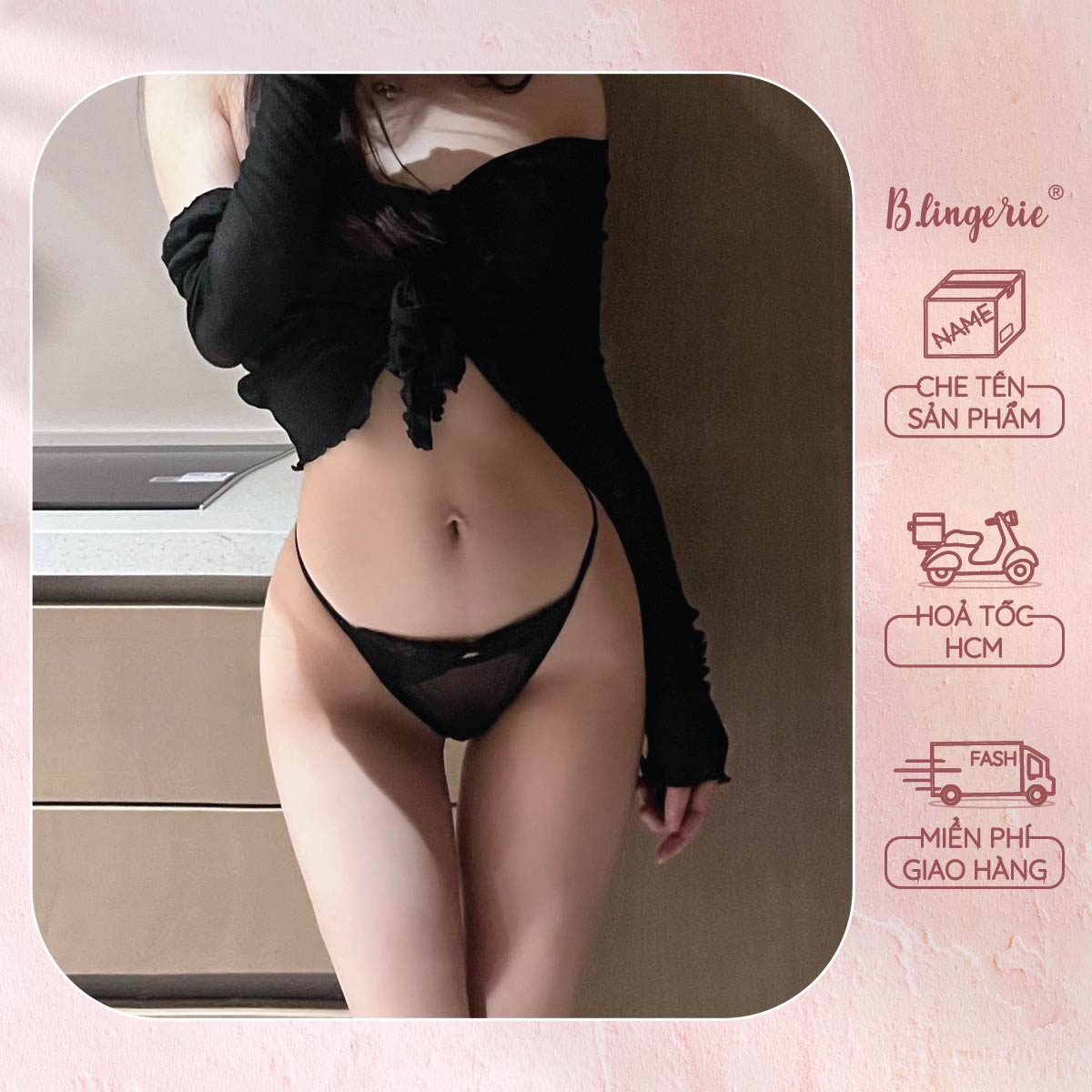 Quần Lót Nữ Ren Phối Nơ - B.Lingerie
