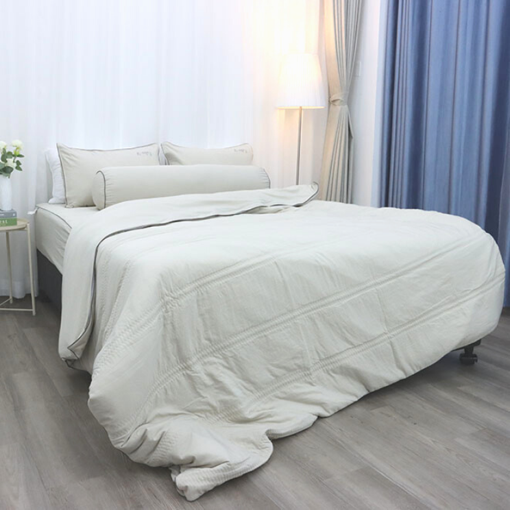 Chăn bốn mùa Micro Modal Xám nhạt K-Bedding KMMS201 200*220cm